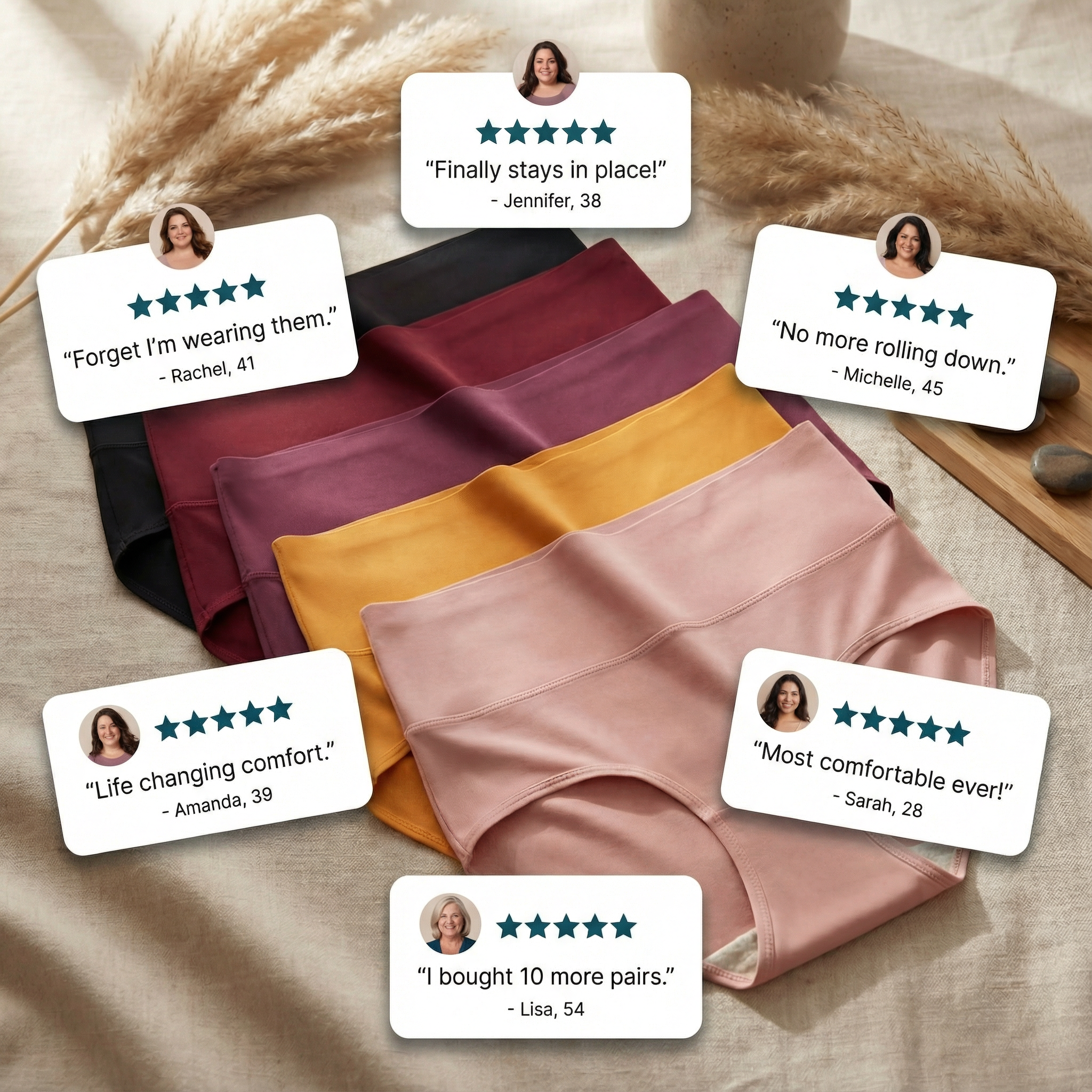 Veluoria™ High Waisted Bamboo Panties